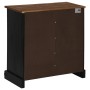 Aparador HALDEN con puerta corredera negro 80x40x80 cm de , Aparadores - Ref: Foro24-4018424, Precio: 217,59 €, Descuento: %