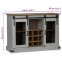 Aparador HALDEN 2 puertas correderas blanco 112x40x80 cm de , Aparadores - Ref: Foro24-4018426, Precio: 282,68 €, Descuento: %