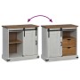Aparador HALDEN con puerta corredera blanco 80x40x80 cm de , Aparadores - Ref: Foro24-4018418, Precio: 205,93 €, Descuento: %