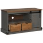 Mueble de TV HALDEN con puerta corredera gris 110x40x60 cm de , Muebles TV - Ref: Foro24-4018411, Precio: 209,52 €, Descuento: %