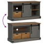 Mueble de TV HALDEN con puerta corredera gris 110x40x60 cm de , Muebles TV - Ref: Foro24-4018411, Precio: 209,52 €, Descuento: %