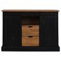 Aparador HALDEN 2 puertas correderas negro 112x40x80 cm de , Aparadores - Ref: Foro24-4018432, Precio: 279,38 €, Descuento: %