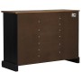 Aparador HALDEN 2 puertas correderas negro 112x40x80 cm de , Aparadores - Ref: Foro24-4018432, Precio: 279,38 €, Descuento: %