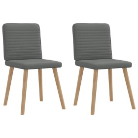 Sillas de comedor 2 unidades tela gris oscuro de , Sillas de comedor - Ref: Foro24-4101145, Precio: 104,06 €, Descuento: %