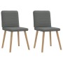Sillas de comedor 2 unidades tela gris oscuro de , Sillas de comedor - Ref: Foro24-4101145, Precio: 104,06 €, Descuento: %