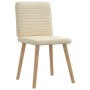 Sillas de comedor 2 unidades tela color crema de , Sillas de comedor - Ref: Foro24-4101151, Precio: 103,24 €, Descuento: %