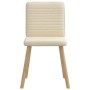 Sillas de comedor 2 unidades tela color crema de , Sillas de comedor - Ref: Foro24-4101151, Precio: 103,24 €, Descuento: %