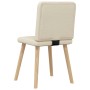 Sillas de comedor 2 unidades tela color crema de , Sillas de comedor - Ref: Foro24-4101151, Precio: 103,24 €, Descuento: %