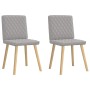 Sillas de comedor 2 uds tela gris nube de , Sillas de comedor - Ref: Foro24-4101130, Precio: 103,64 €, Descuento: %