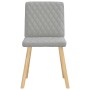 Sillas de comedor 2 uds tela gris nube de , Sillas de comedor - Ref: Foro24-4101130, Precio: 103,64 €, Descuento: %