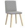 Sillas de comedor 2 uds tela gris nube de , Sillas de comedor - Ref: Foro24-4101130, Precio: 103,64 €, Descuento: %