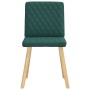 Sillas de comedor 2 unidades tela verde oscuro de , Sillas de comedor - Ref: Foro24-4101126, Precio: 105,46 €, Descuento: %