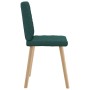 Sillas de comedor 2 unidades tela verde oscuro de , Sillas de comedor - Ref: Foro24-4101126, Precio: 105,46 €, Descuento: %