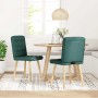 Sillas de comedor 2 unidades tela verde oscuro de , Sillas de comedor - Ref: Foro24-4101096, Precio: 105,85 €, Descuento: %