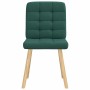 Sillas de comedor 2 unidades tela verde oscuro de , Sillas de comedor - Ref: Foro24-4101096, Precio: 105,85 €, Descuento: %