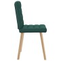 Sillas de comedor 2 unidades tela verde oscuro de , Sillas de comedor - Ref: Foro24-4101096, Precio: 105,85 €, Descuento: %