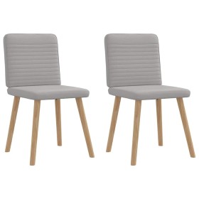 Sillas de comedor 2 uds tela gris nube de , Sillas de comedor - Ref: Foro24-4101153, Precio: 103,24 €, Descuento: %