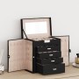 Joyero de 5 niveles con espejo y cerradura negro de , Soportes para joyería - Ref: Foro24-4103563, Precio: 57,32 €, Descuento: %