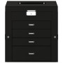 Joyero de 5 niveles con espejo y cerradura negro de , Soportes para joyería - Ref: Foro24-4103563, Precio: 57,32 €, Descuento: %