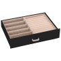 Joyero de 5 niveles con espejo y cerradura negro de , Soportes para joyería - Ref: Foro24-4103563, Precio: 57,32 €, Descuento: %