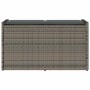 Banco de almacenaje con cojín gris 100 cm ratán sintético de , Bancos de jardín - Ref: Foro24-4104062, Precio: 136,50 €, Desc...