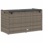 Banco de almacenaje con cojín gris 100 cm ratán sintético de , Bancos de jardín - Ref: Foro24-4104062, Precio: 136,50 €, Desc...