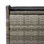 Banco de almacenaje con cojín gris 100 cm ratán sintético de , Bancos de jardín - Ref: Foro24-4104062, Precio: 136,50 €, Desc...