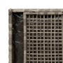 Banco de almacenaje con cojín gris 100 cm ratán sintético de , Bancos de jardín - Ref: Foro24-4104062, Precio: 136,50 €, Desc...