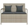 Banco de jardín con almacenaje y cojín gris claro de , Bancos de jardín - Ref: Foro24-4104216, Precio: 208,27 €, Descuento: %
