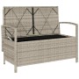 Banco de jardín con almacenaje y cojín gris claro de , Bancos de jardín - Ref: Foro24-4104216, Precio: 208,27 €, Descuento: %