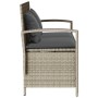 Banco de jardín con almacenaje y cojín gris claro de , Bancos de jardín - Ref: Foro24-4104216, Precio: 208,27 €, Descuento: %