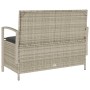 Banco de jardín con almacenaje y cojín gris claro de , Bancos de jardín - Ref: Foro24-4104216, Precio: 208,27 €, Descuento: %