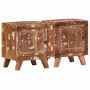 Mesilla de noche 2 uds 40x32x46 cm madera maciza reciclada de , Mesitas de noche - Ref: Foro24-4104510, Precio: 196,93 €, Des...