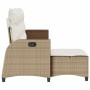 Sofá de jardín reclinable con cojines en forma de L beige de , Sofás de exterior - Ref: Foro24-4108242, Precio: 347,73 €, Des...