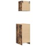 Armarios 2 uds para garaje madera ingeniería roble ahumado de , Armarios industriales - Ref: Foro24-3328273, Precio: 79,70 €,...