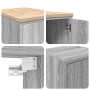 Armarios 2 uds para garaje madera ingeniería gris sonoma de , Armarios industriales - Ref: Foro24-3328301, Precio: 87,02 €, D...