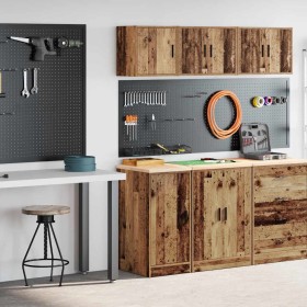 Armarios 2 uds para garaje madera ingeniería antigua madera de , Armarios industriales - Ref: Foro24-3328303, Precio: 89,41 €...