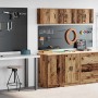 Armarios 2 uds para garaje madera ingeniería antigua madera de , Armarios industriales - Ref: Foro24-3328303, Precio: 89,41 €...