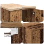 Armarios 2 uds para garaje madera ingeniería antigua madera de , Armarios industriales - Ref: Foro24-3328303, Precio: 89,41 €...