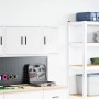 Armario de pared para garaje madera de ingeniería blanco de , Armarios industriales - Ref: Foro24-860607, Precio: 26,44 €, De...