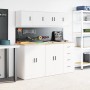 Armario de pared para garaje madera de ingeniería blanco de , Armarios industriales - Ref: Foro24-860607, Precio: 26,44 €, De...