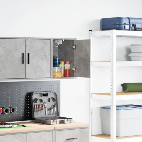 Armario de pared para garaje madera de ingeniería gris hormigón de , Armarios industriales - Ref: Foro24-860613, Precio: 29,4...
