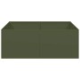 Jardinera acero verde oliva 80x80x30 cm de , Maceteros y jardineras - Ref: Foro24-860804, Precio: 58,03 €, Descuento: %