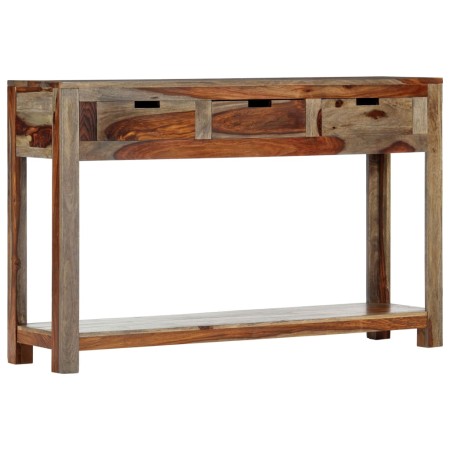 Mesa consola con 3 cajones madera maciza acacia 120x30x75cm en Mesas auxiliares | Comprar online en Foru.es