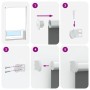 Estor Enrollable Opaco Blanco 135x150 cm Tela Ancho 131,6 cm de , Persianas y estores - Ref: Foro24-4011915, Precio: 24,74 €,...