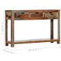 Mesa consola con 3 cajones madera maciza acacia 120x30x75cm en Mesas auxiliares | Comprar online en Foru.es