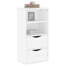 Mueble auxiliar con cajones ODDA blanco 40x24x79 cm madera pino de , Aparadores - Ref: Foro24-4103594, Precio: 64,40 €, Descu...