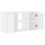 Mueble de TV ODDA madera maciza de pino blanco 79x24x40 cm de , Muebles TV - Ref: Foro24-4103604, Precio: 62,04 €, Descuento: %