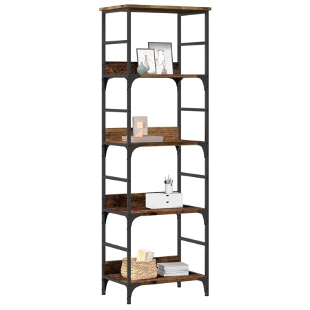 Estantería de madera ingeniería madera envejecida 50x33x153 cm de , Librerías y estanterías - Ref: Foro24-857468, Precio: 73,...