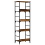Estantería de madera ingeniería madera envejecida 50x33x153 cm de , Librerías y estanterías - Ref: Foro24-857468, Precio: 73,...